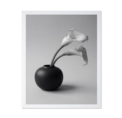 Calla Lily in Black Vase