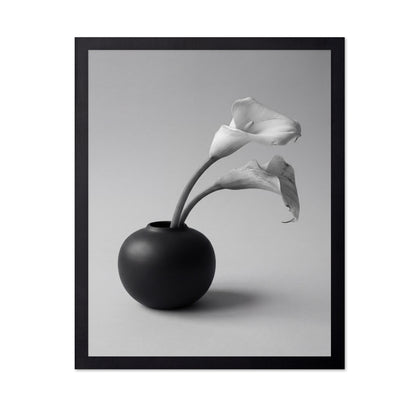 Calla Lily in Black Vase