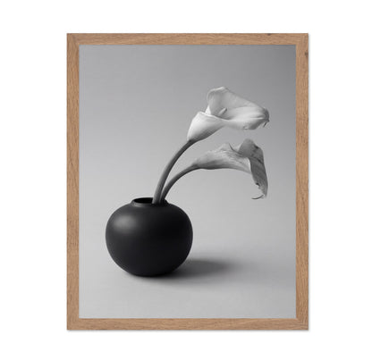 Calla Lily in Black Vase