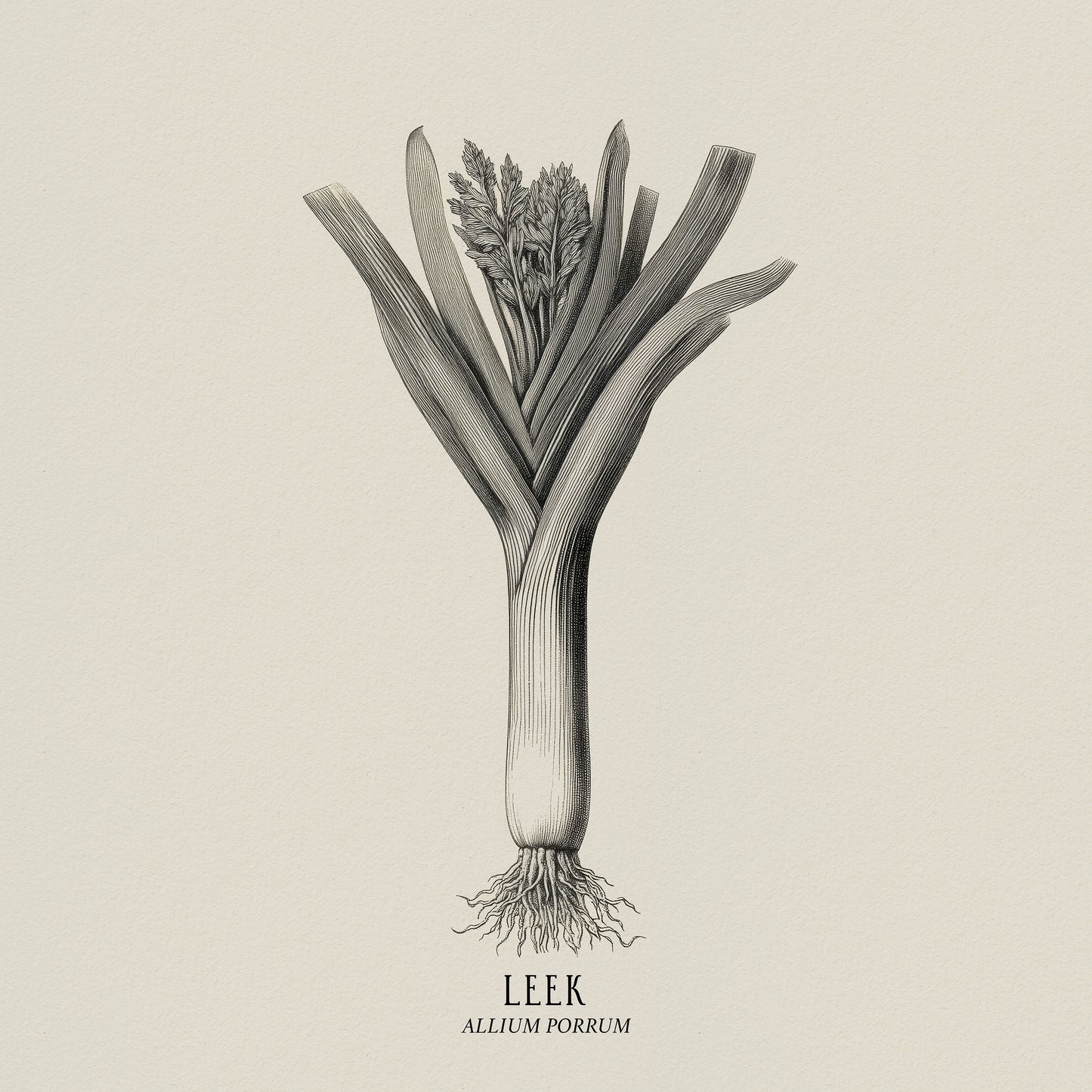 Vintage Leek Illustration