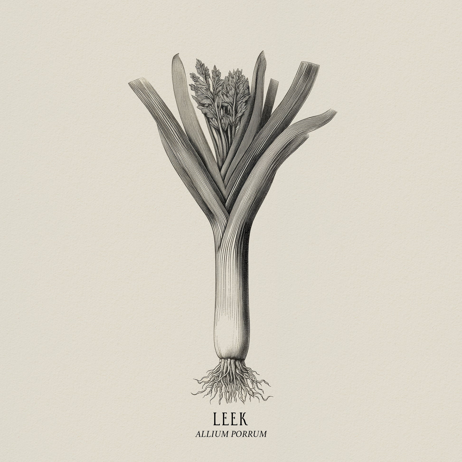 Vintage Leek Illustration