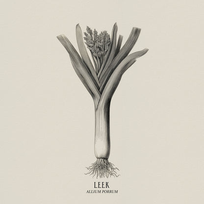 Vintage Leek Illustration