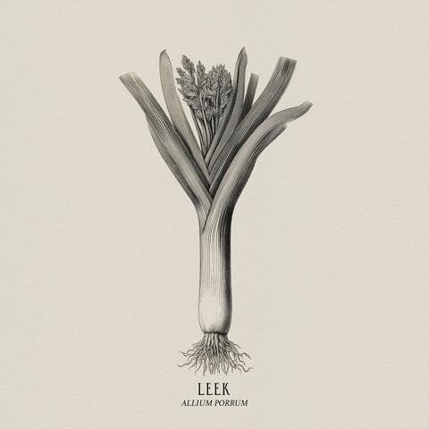 Vintage Leek Illustration