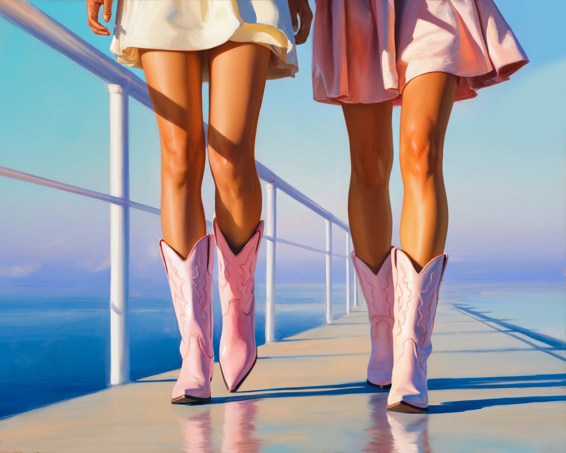 Pink Boots Stroll