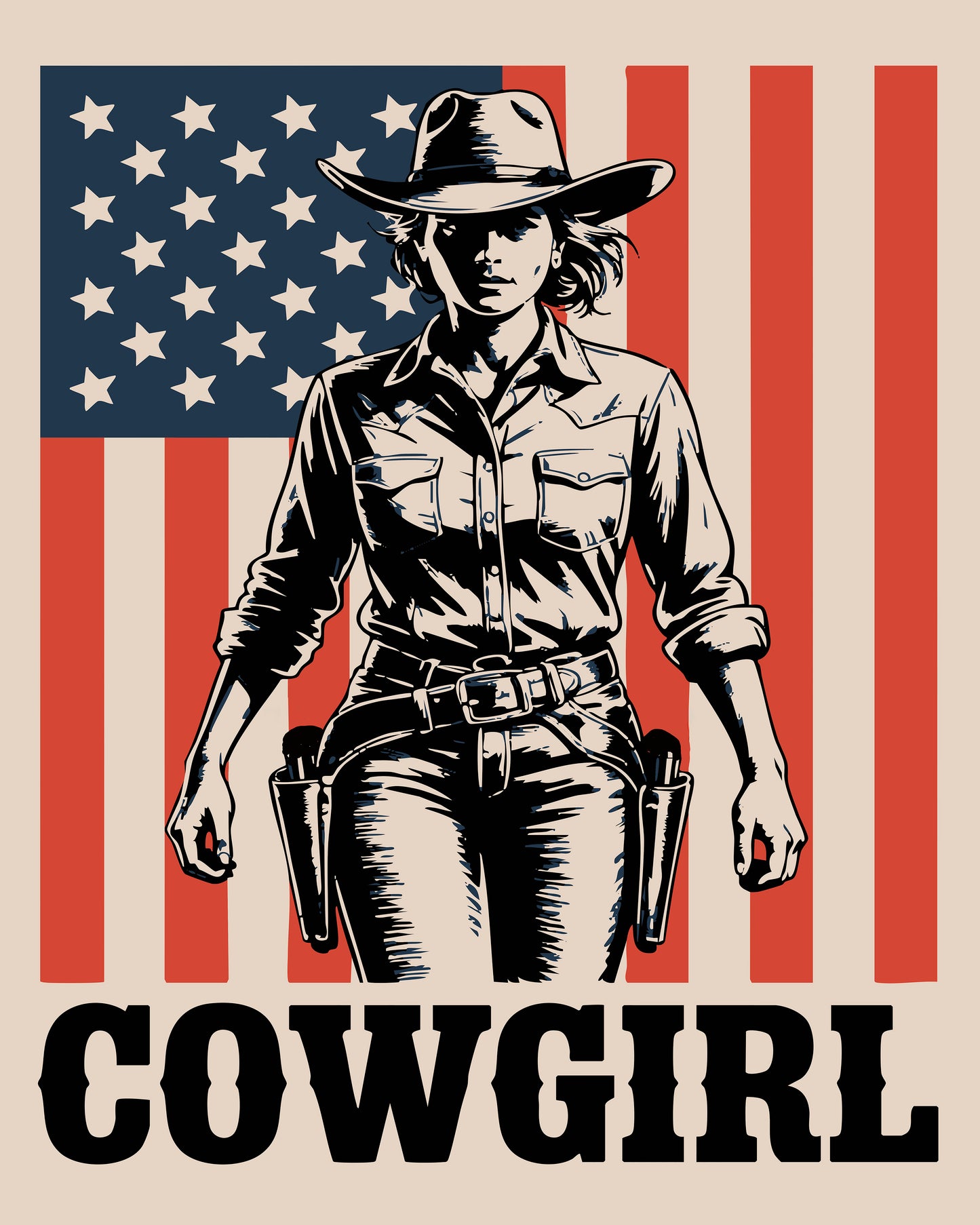 American Cowgirl Poster