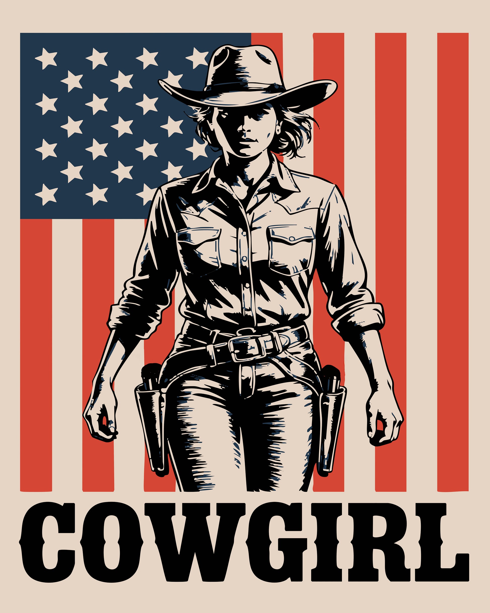 American Cowgirl Poster