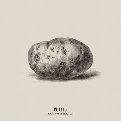 Vintage Potato Botanical
