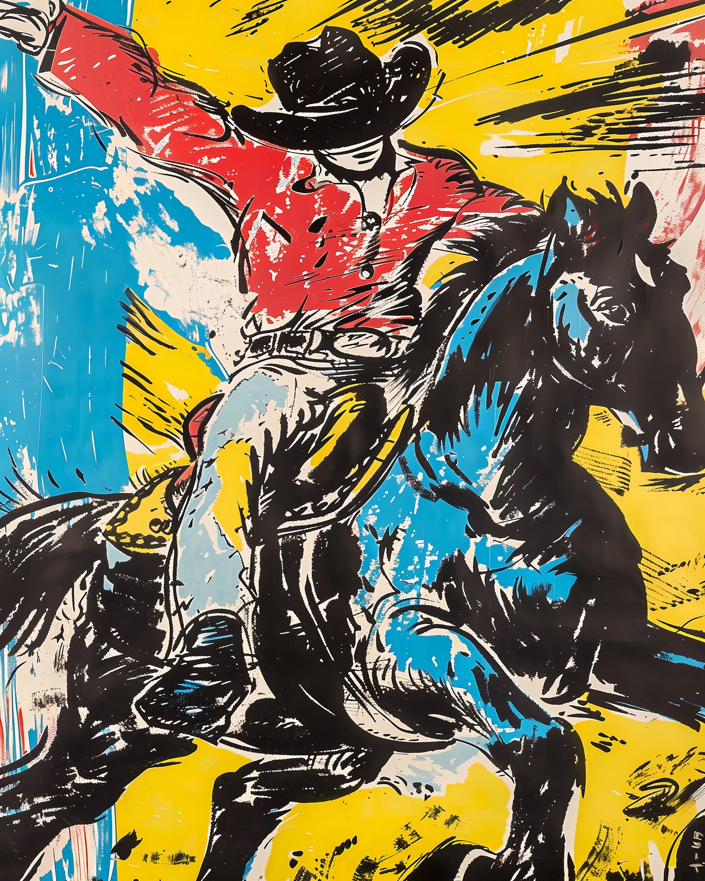 Pop Art Rodeo Rider