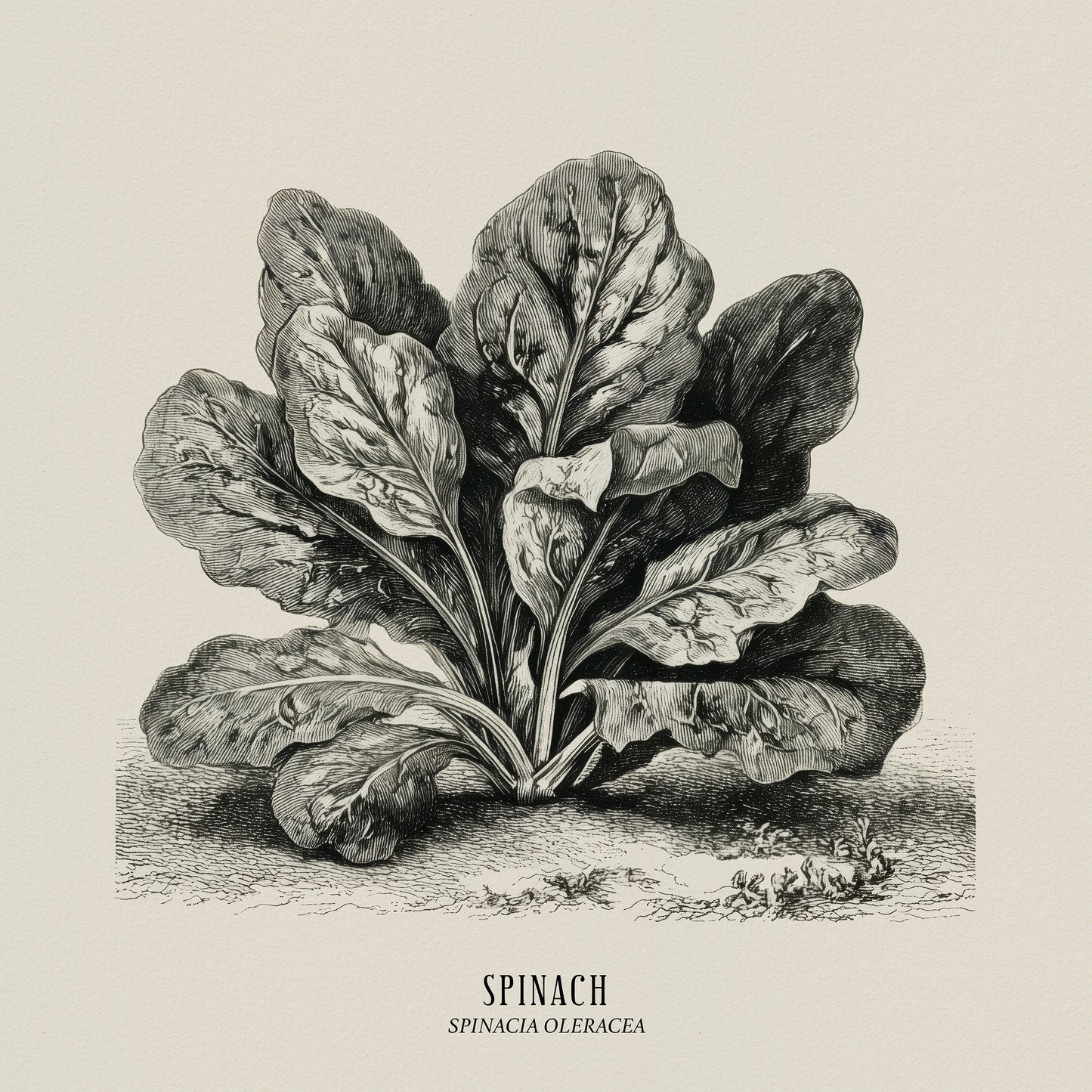 Vintage Spinach Botanical