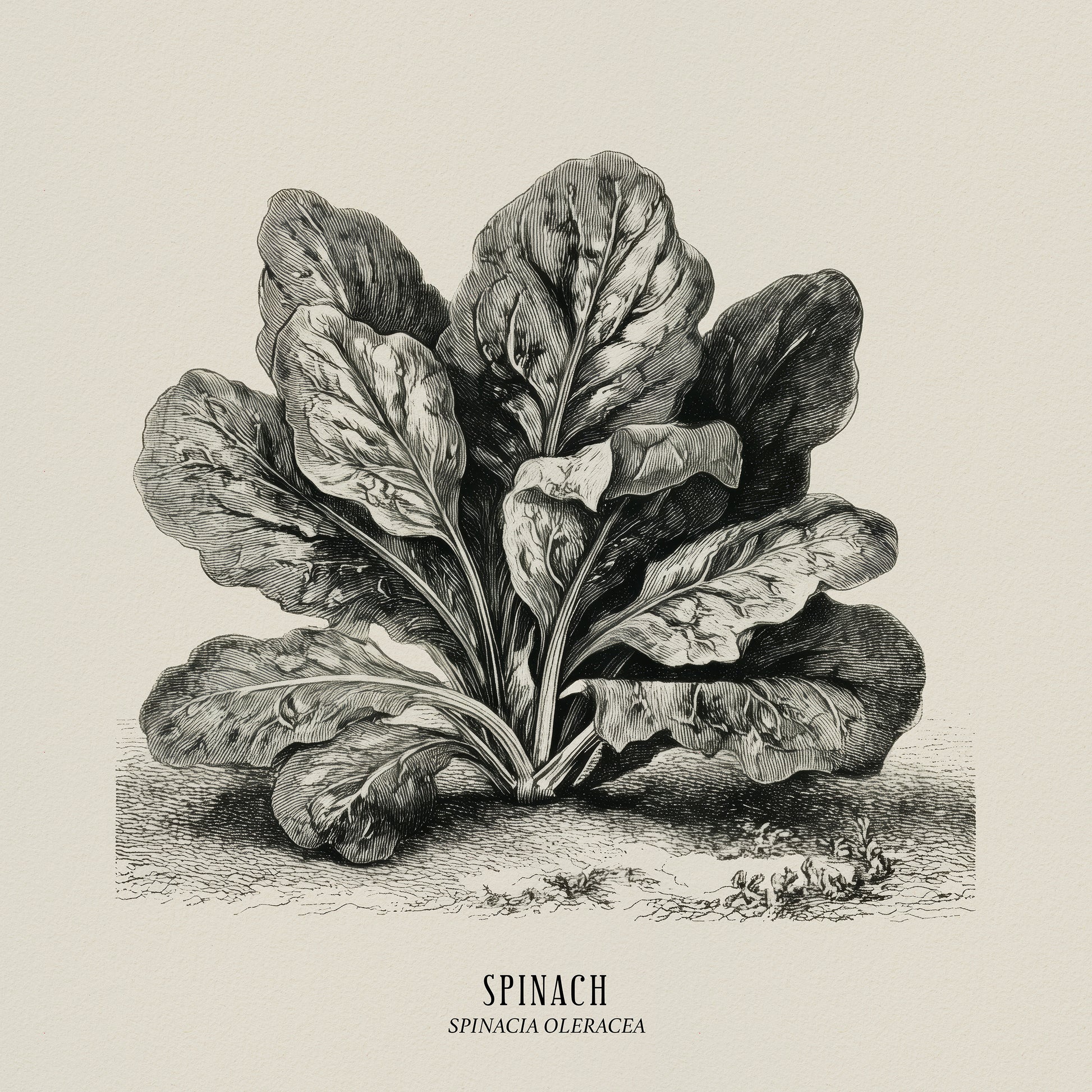 Vintage Spinach Botanical