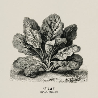 Vintage Spinach Botanical