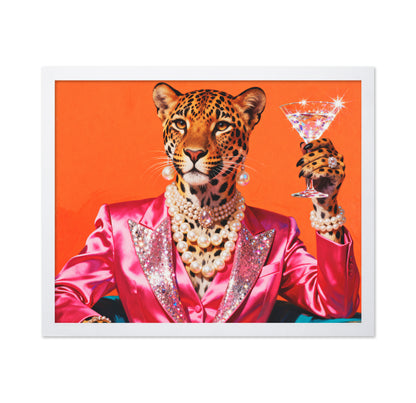 Glam Leopard Cocktail Portrait