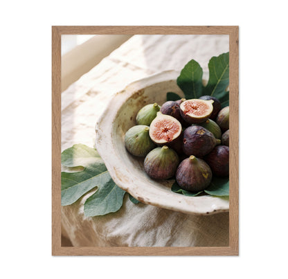 Fresh Figs in Rustic Bowl