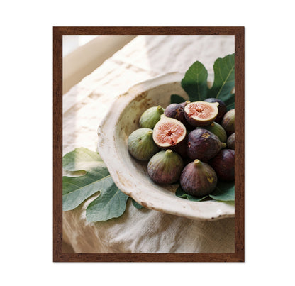 Fresh Figs in Rustic Bowl