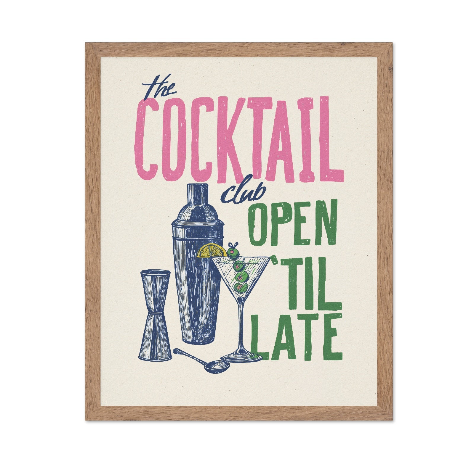 Vintage Cocktail Club Poster