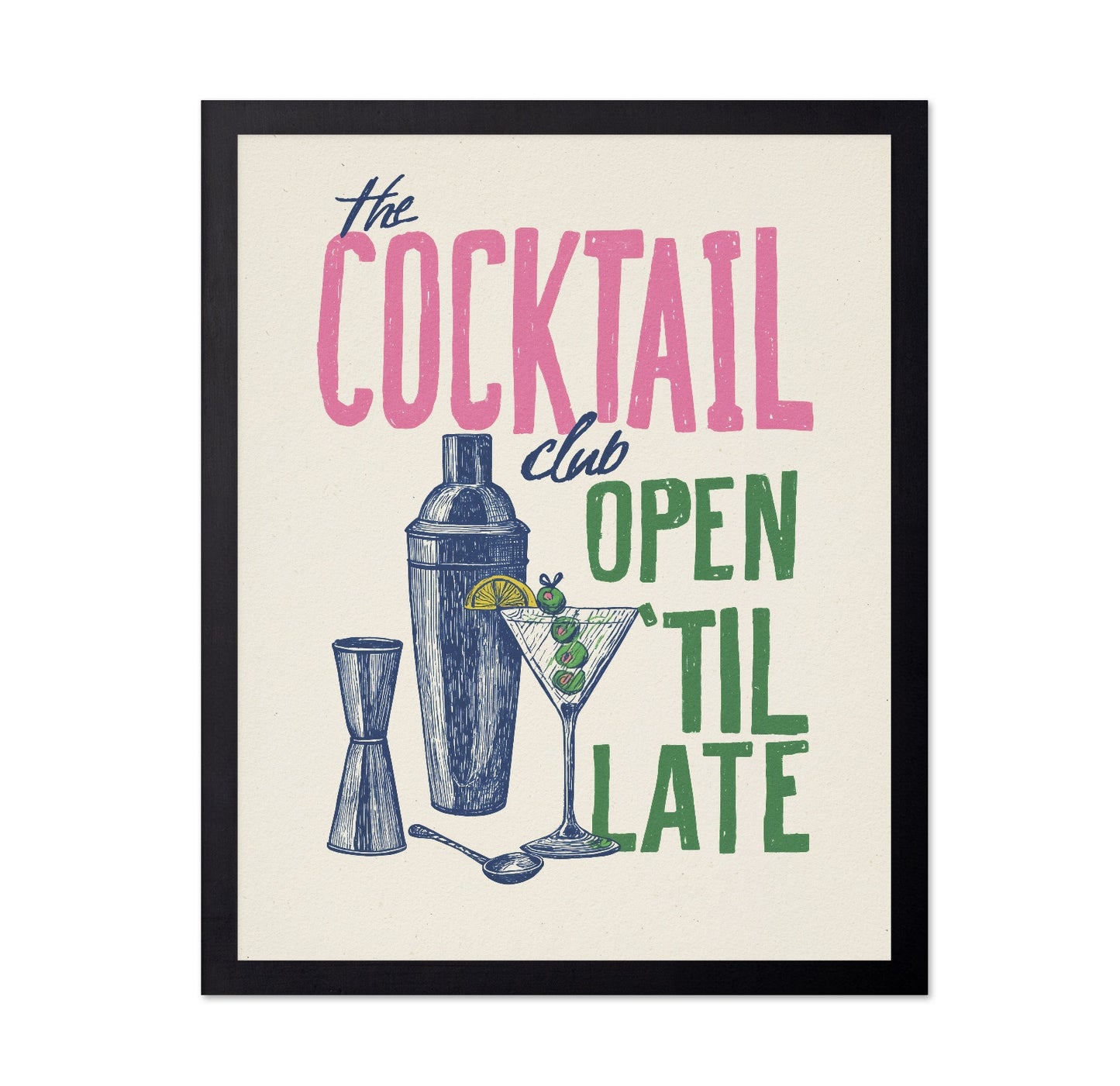 Vintage Cocktail Club Poster