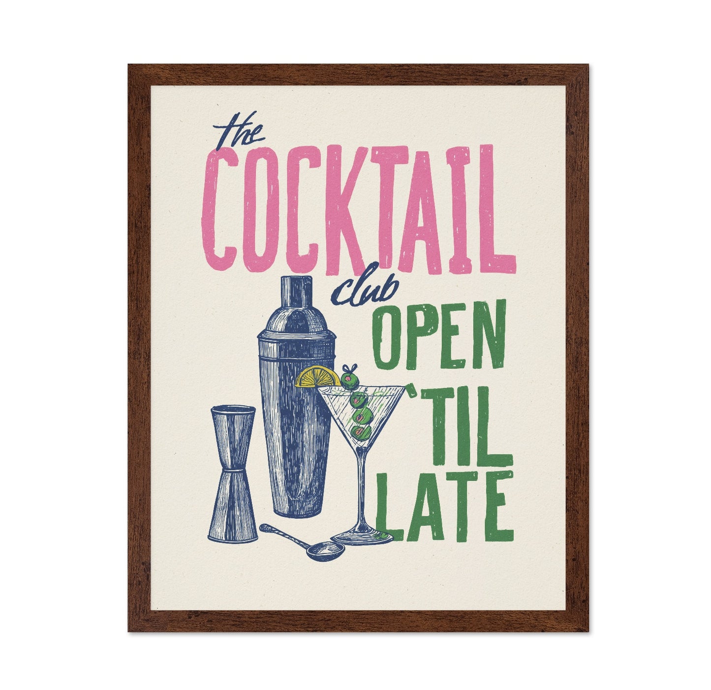 Vintage Cocktail Club Poster