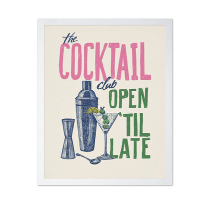 Vintage Cocktail Club Poster