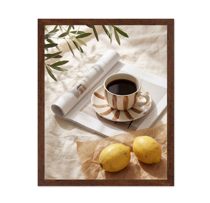 Coffee and Lemons Still Life