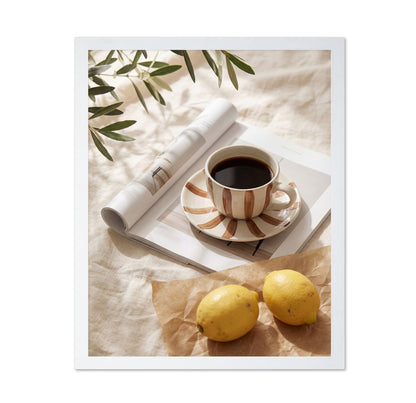 Coffee and Lemons Still Life