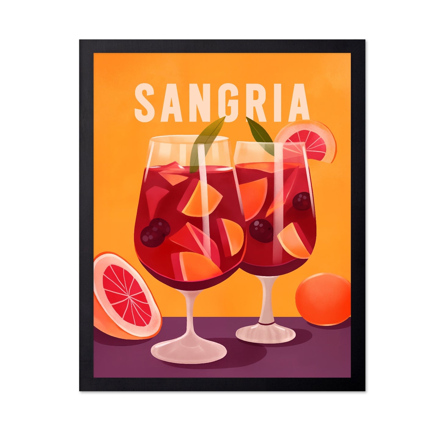 Bright Sangria Illustration