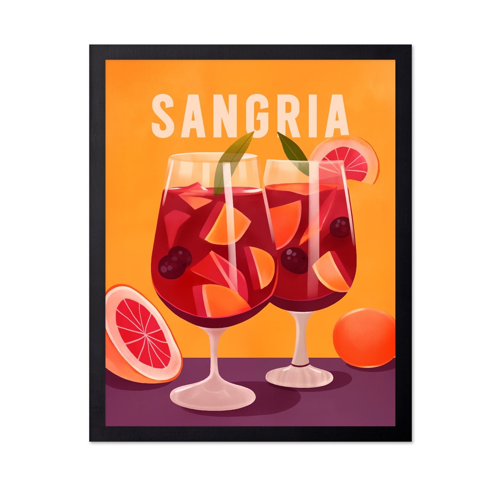 Bright Sangria Illustration