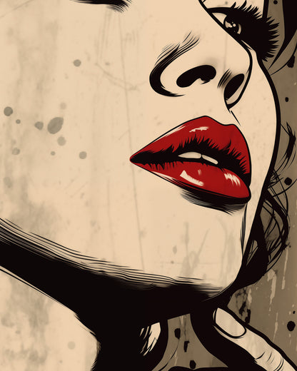 Red Lips Portrait