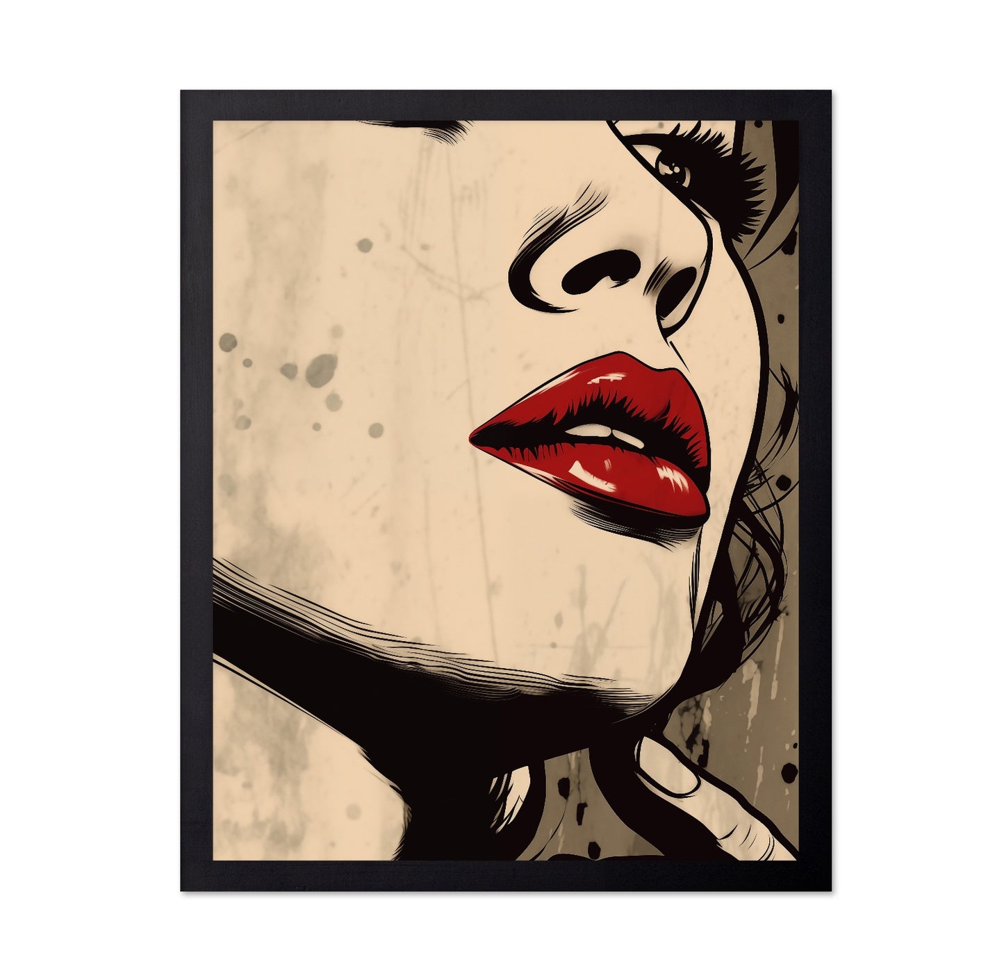 Red Lips Portrait
