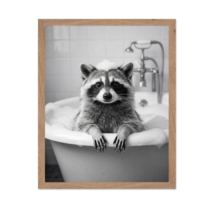 Bath Time Raccoon