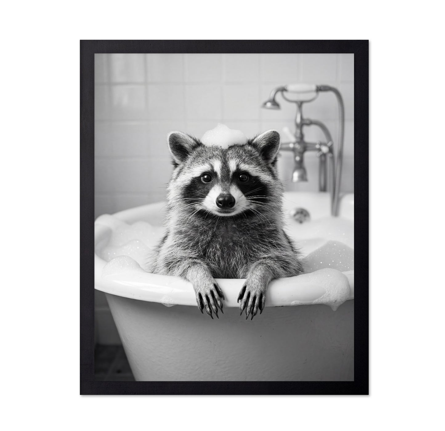 Bath Time Raccoon