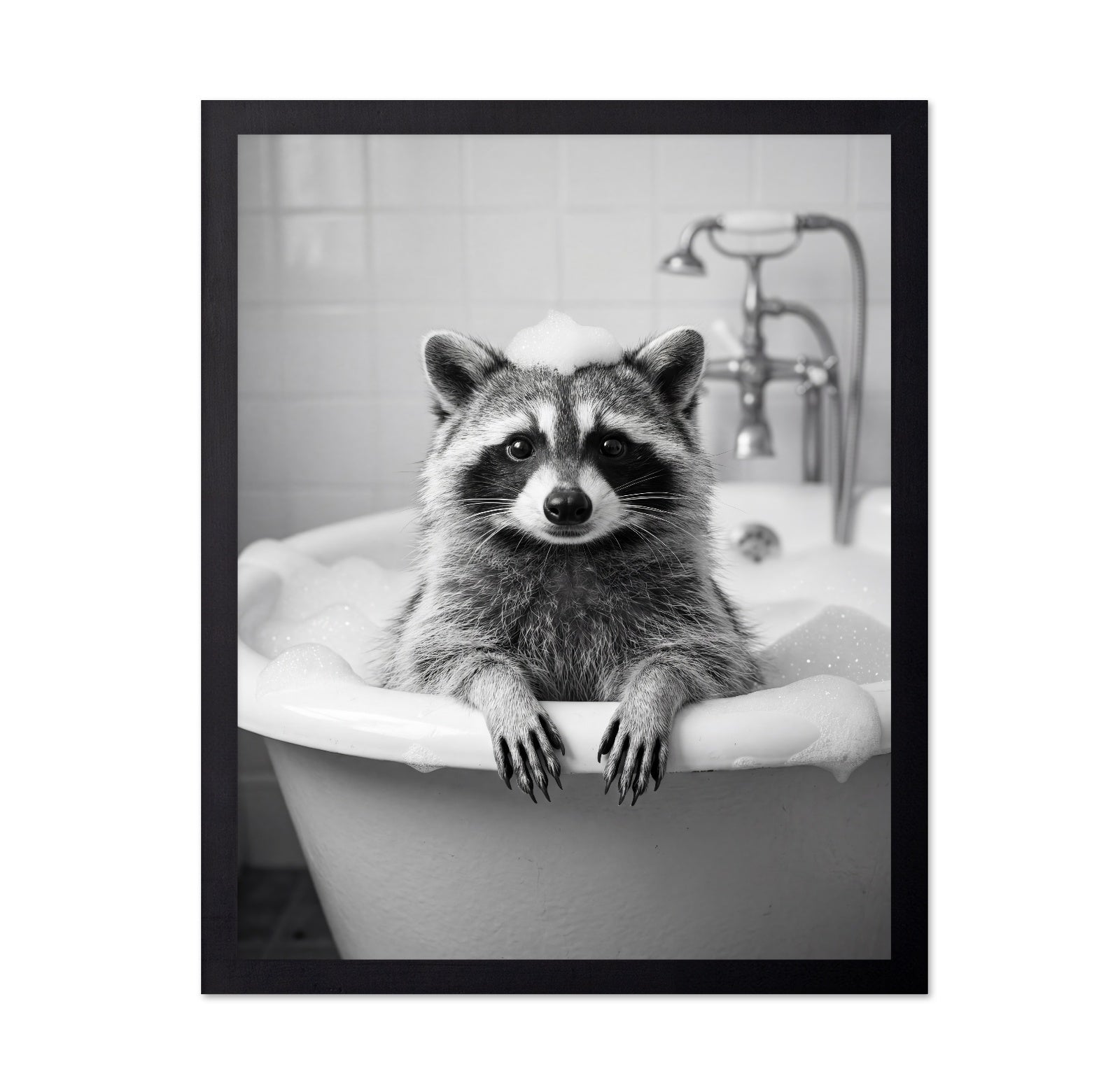 Bath Time Raccoon