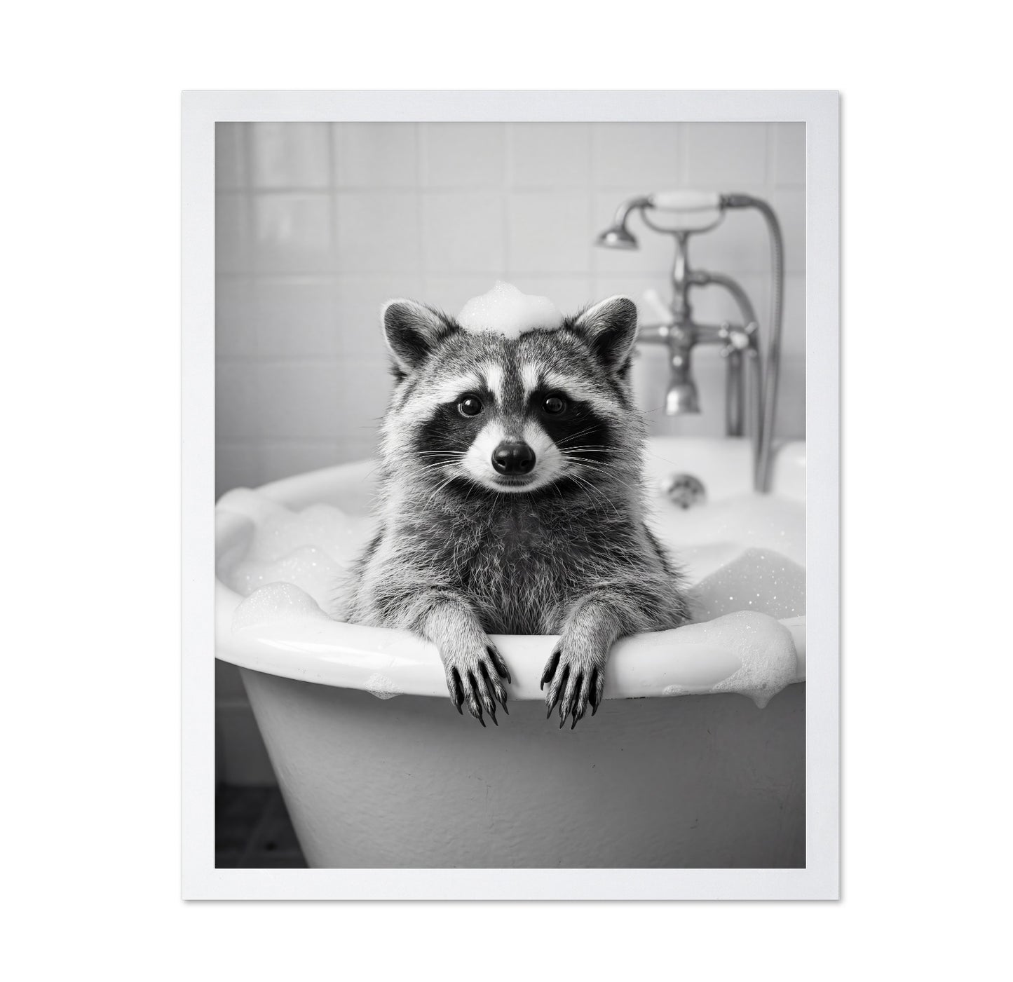 Bath Time Raccoon