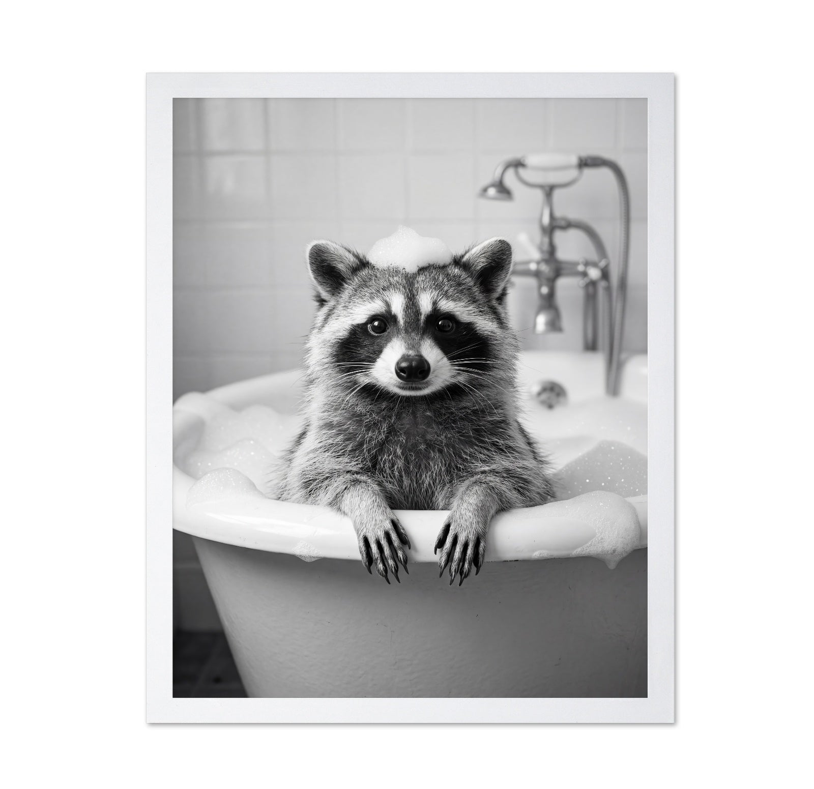 Bath Time Raccoon