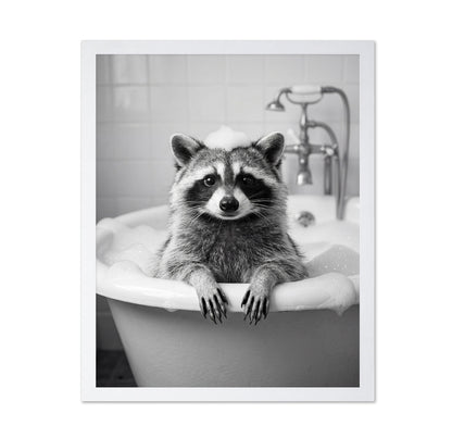 Bath Time Raccoon