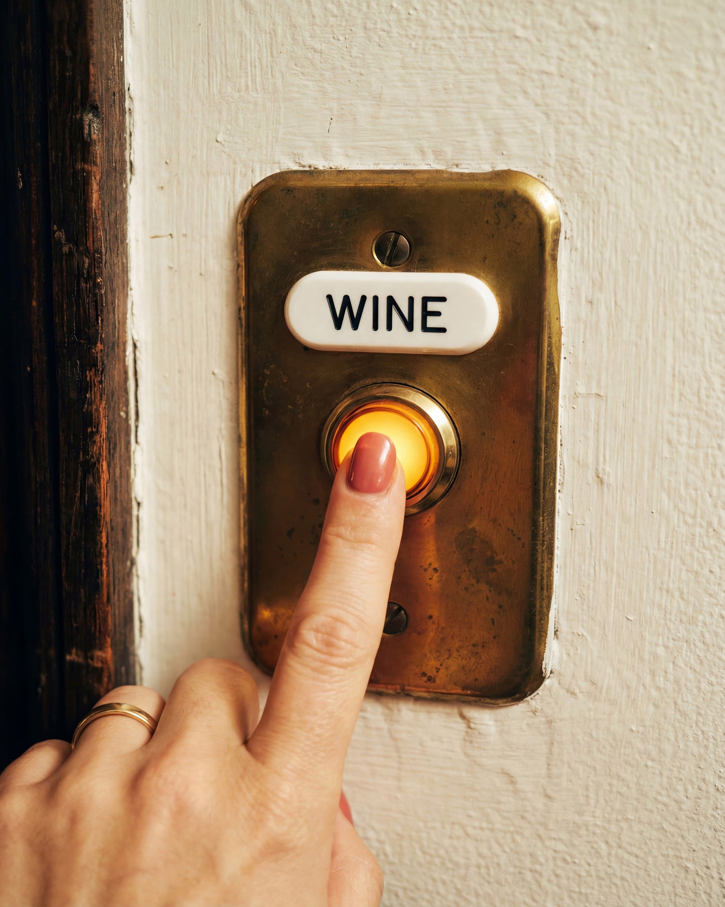 Wine Button Press