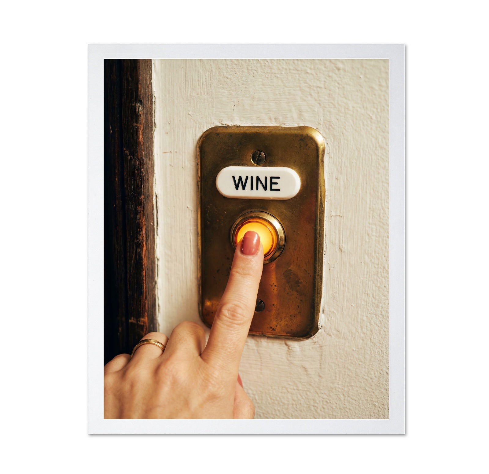 Wine Button Press