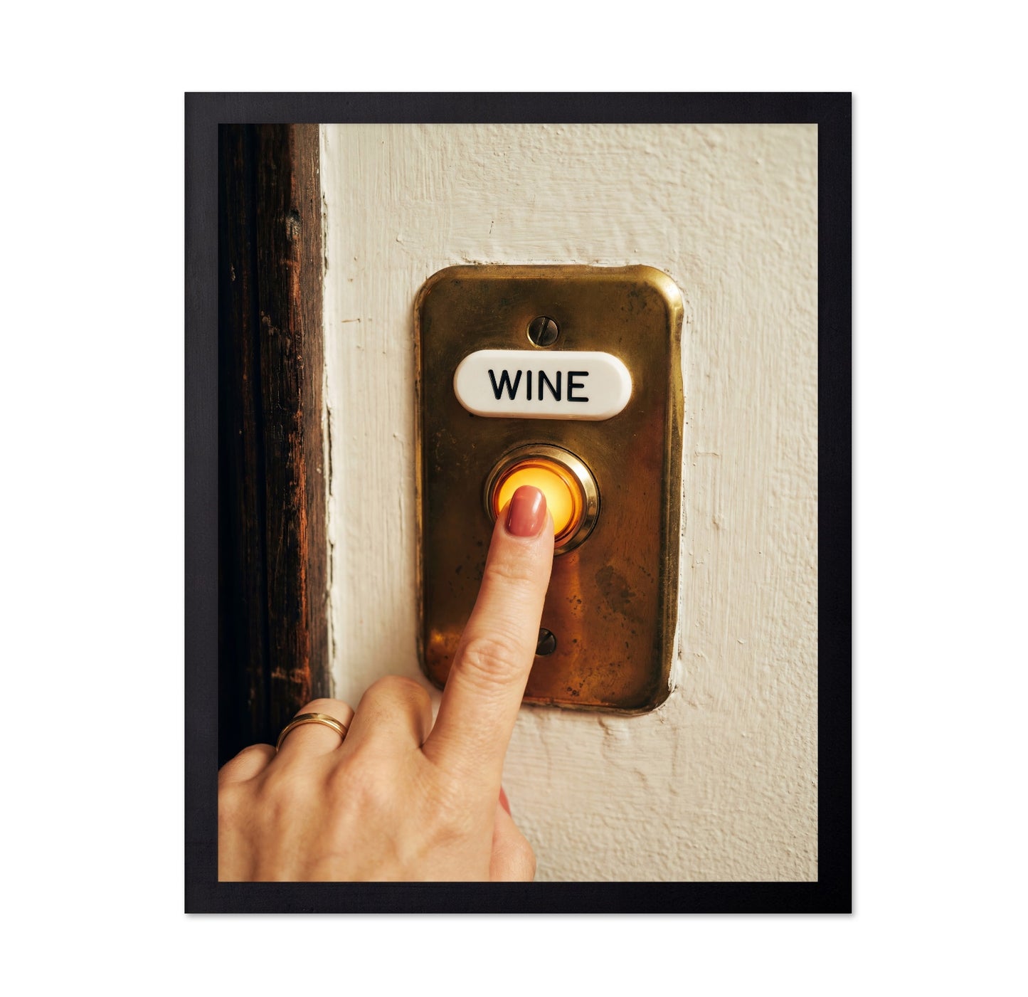 Wine Button Press