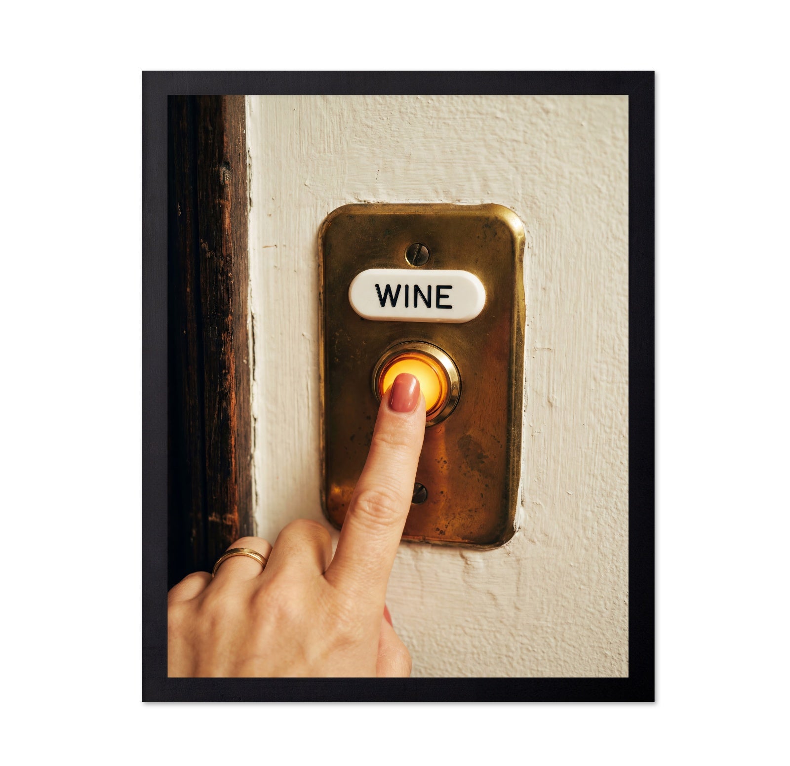 Wine Button Press