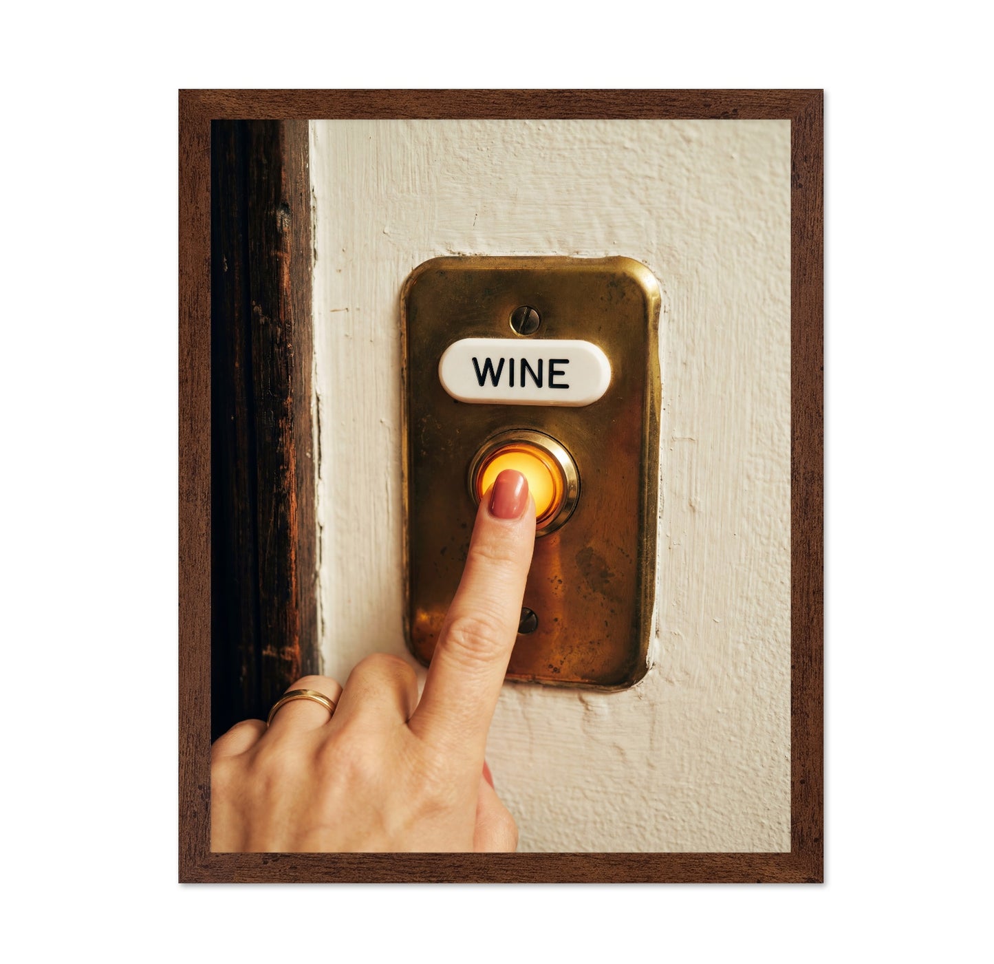 Wine Button Press