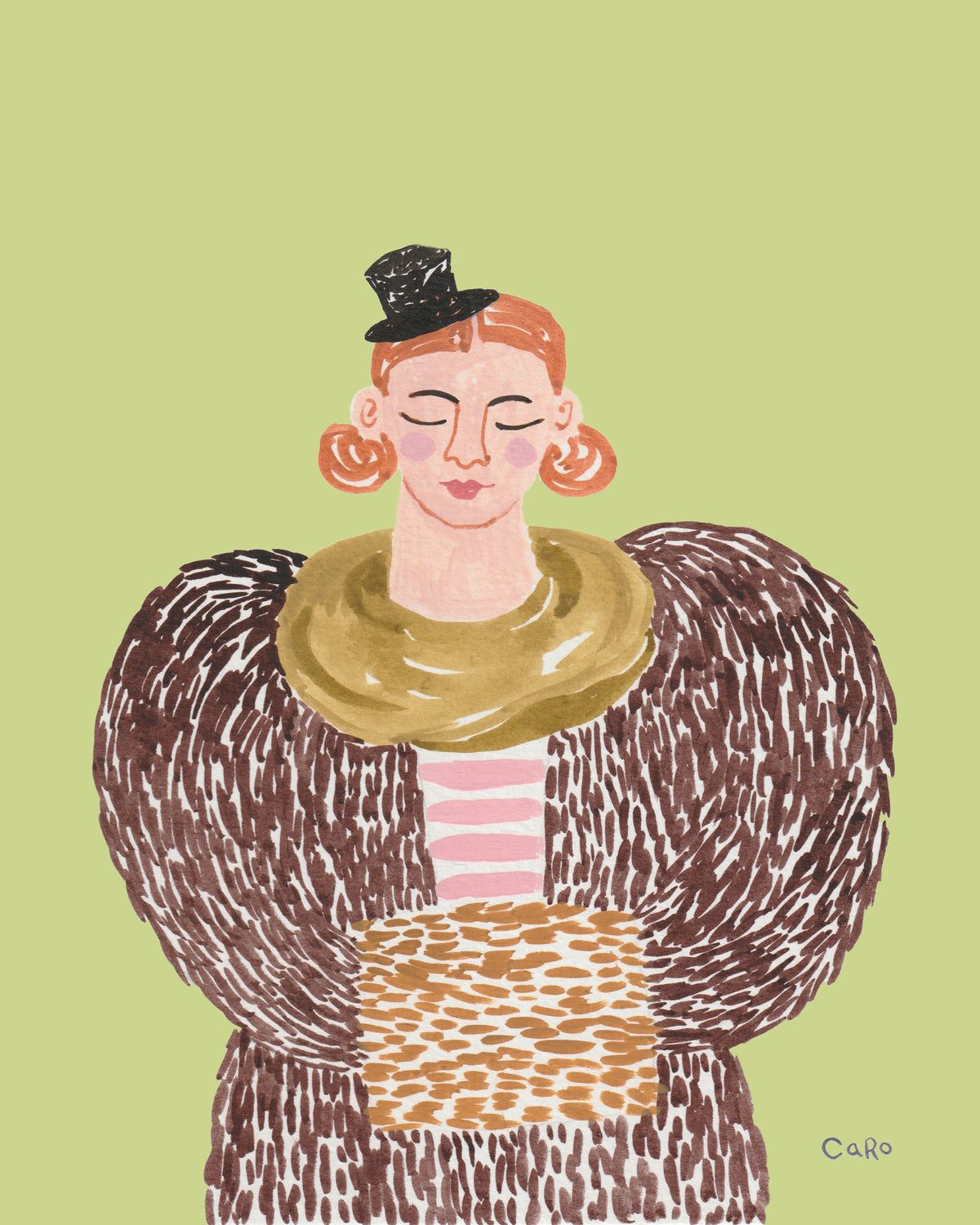 Lady In Fur Coat