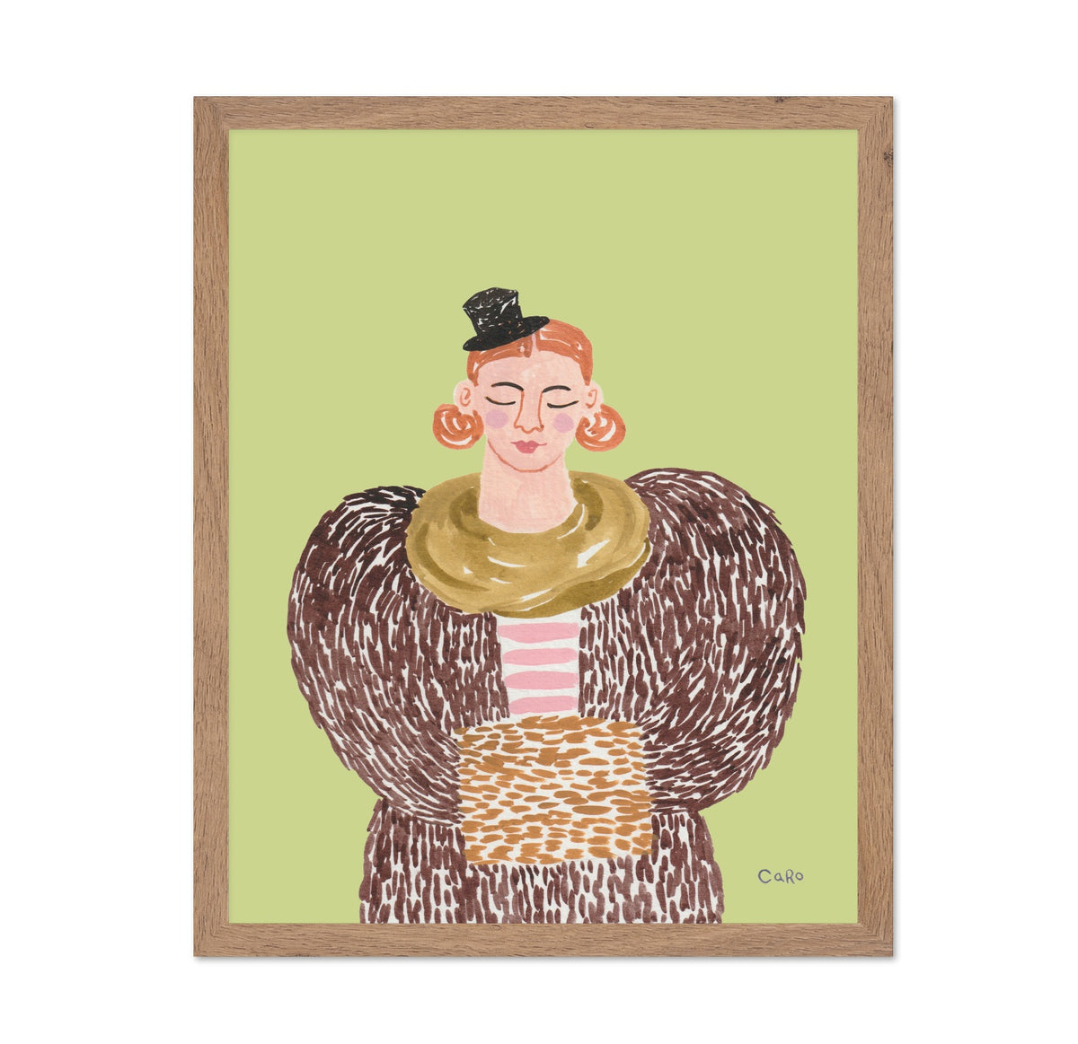 Lady In Fur Coat
