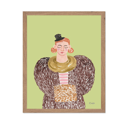 Lady In Fur Coat
