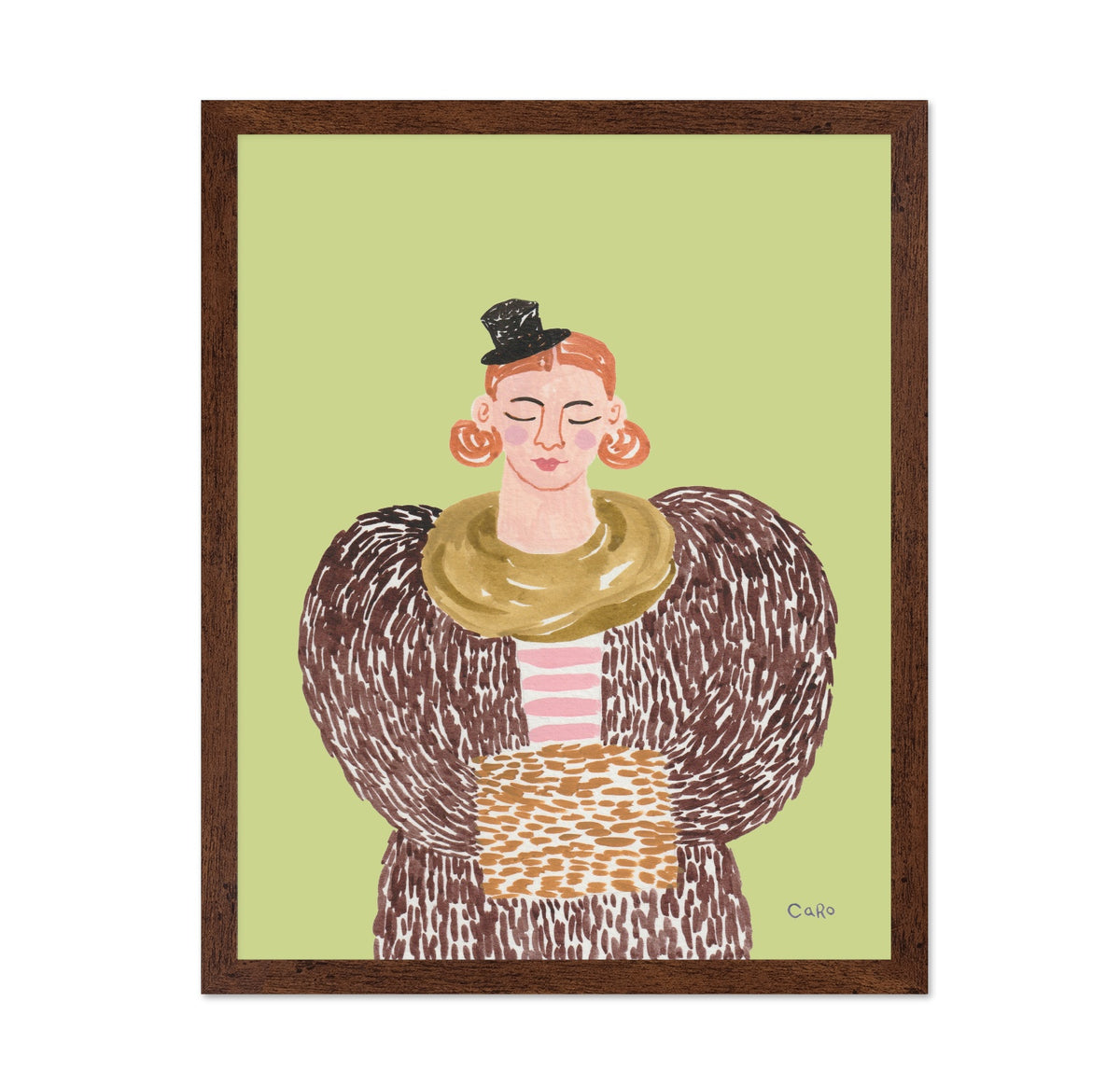 Lady In Fur Coat