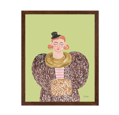 Lady In Fur Coat