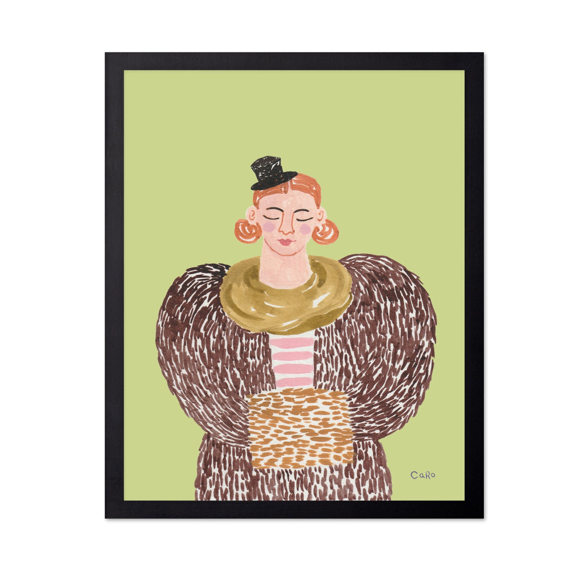 Lady In Fur Coat
