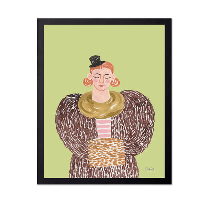 Lady In Fur Coat