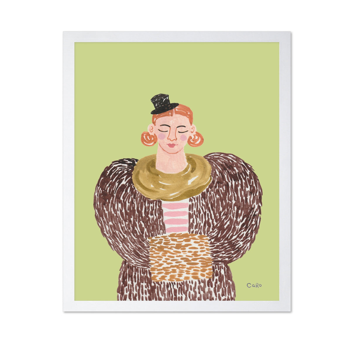 Lady In Fur Coat