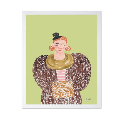 Lady In Fur Coat