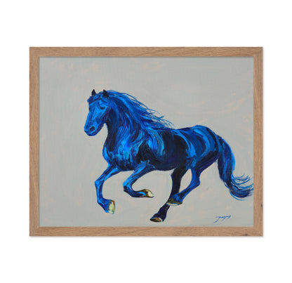 Blue Running Horse