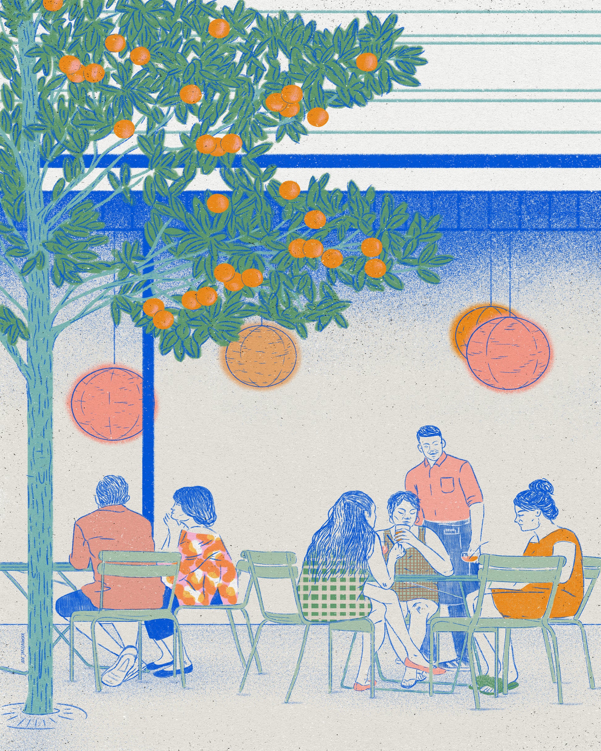 Cafe Under Orange Tree